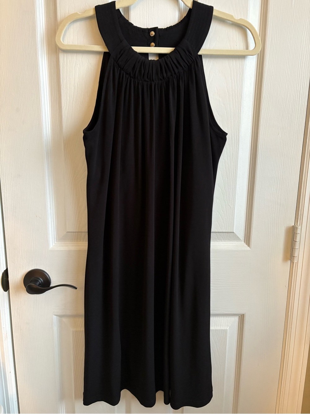 Calvin Klein Black Sleeveless Halterneck Cocktail Dress, Size 6